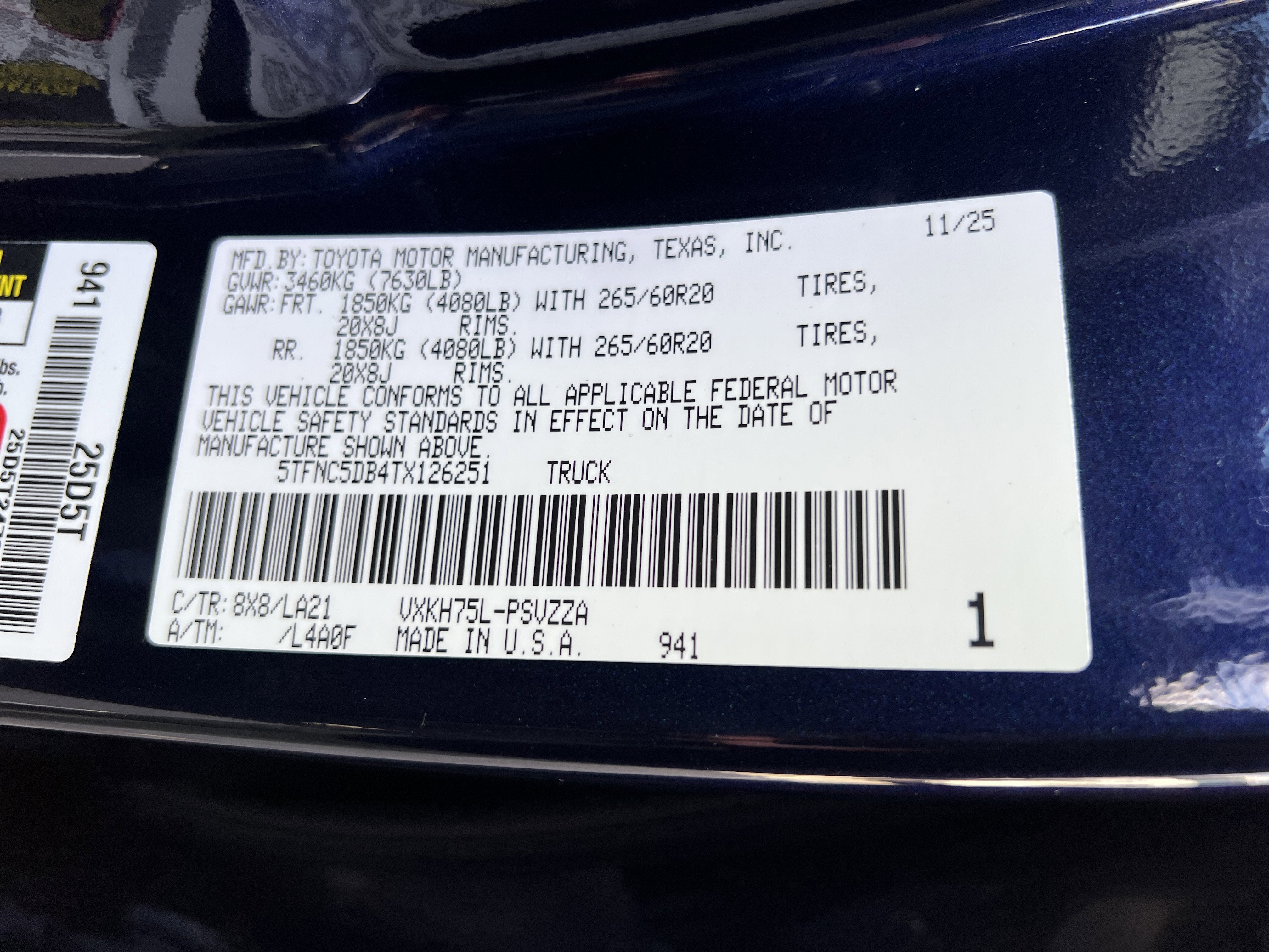 2026 Toyota Tundra i-FORCE MAX Tundra Platinum