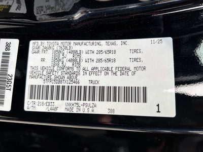 2026 Toyota Tundra i-FORCE MAX Tundra TRD Pro