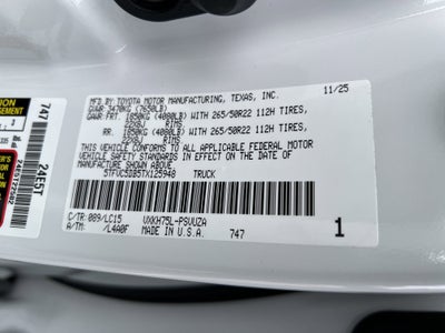 2026 Toyota Tundra i-FORCE MAX Tundra Capstone