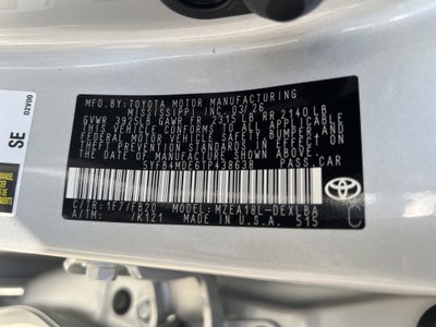 2026 Toyota Corolla LE