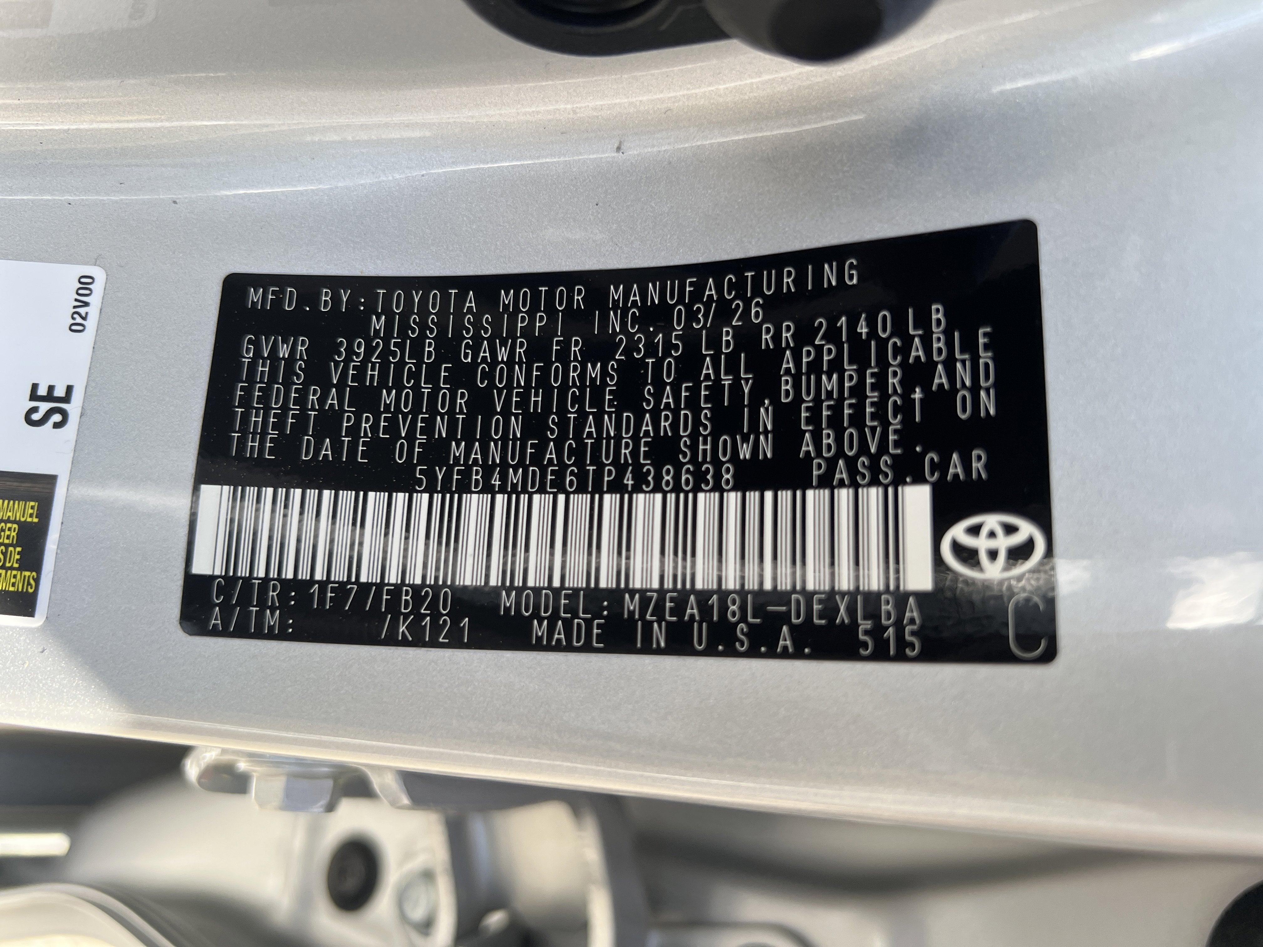 2026 Toyota Corolla LE