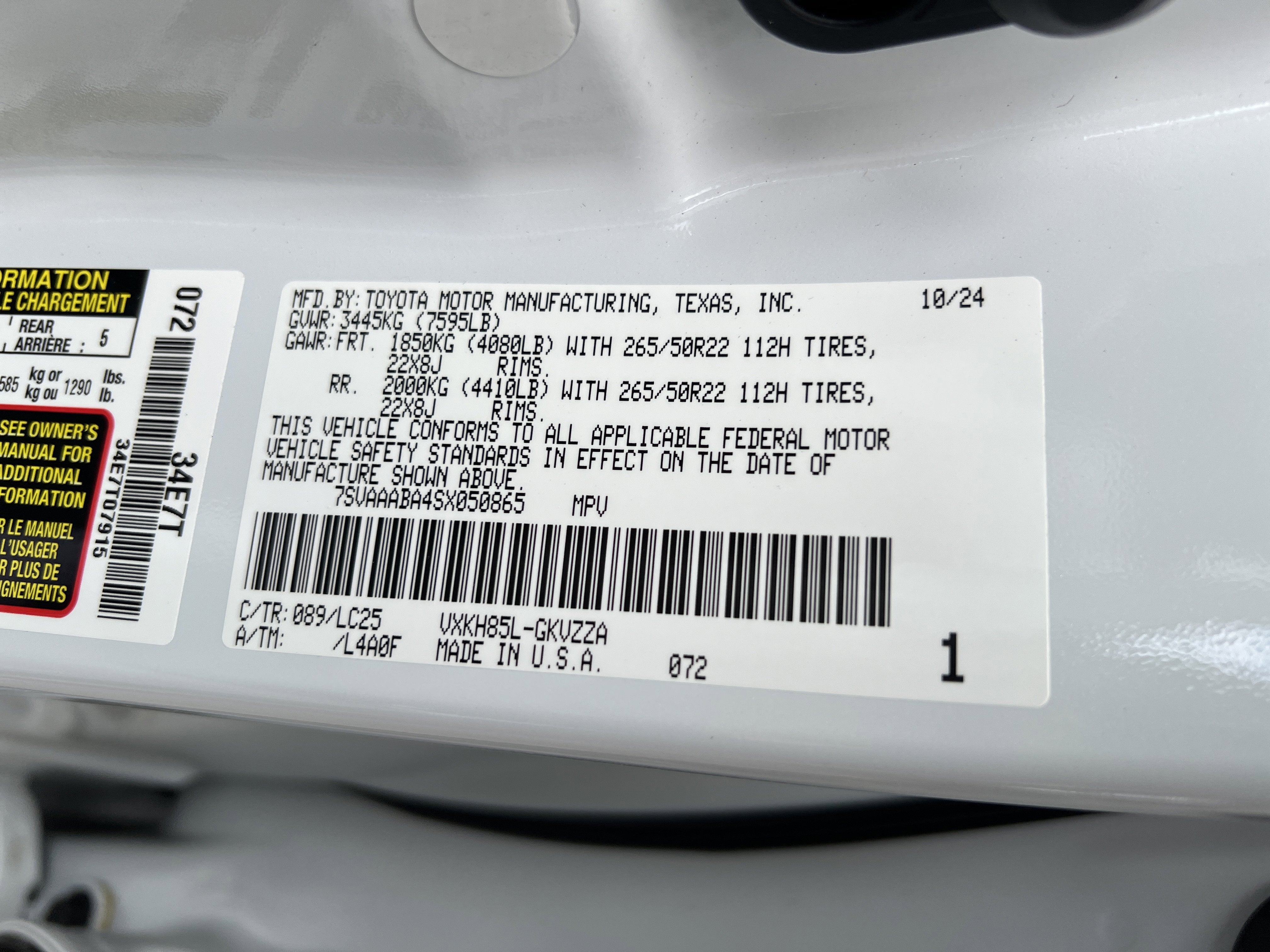 2025 Toyota Sequoia Capstone