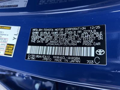 2026 Toyota Prius XLE