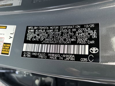 2026 Toyota Prius XLE