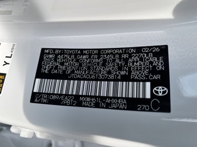 2026 Toyota Prius Plug-in Hybrid XSE Premium