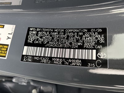 2026 Toyota Prius Plug-in Hybrid XSE Premium