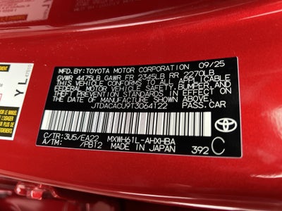2026 Toyota Prius Plug-in Hybrid XSE Premium