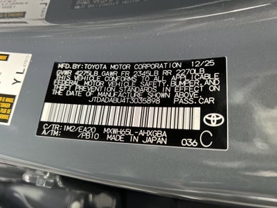2026 Toyota Prius XLE AWD