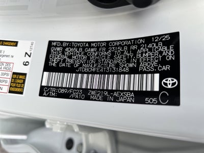 2026 Toyota Corolla Hybrid SE