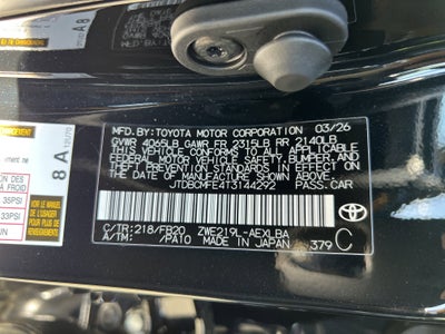 2026 Toyota Corolla Hybrid LE