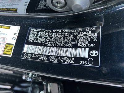 2026 Toyota Corolla Hybrid LE