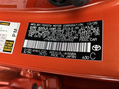 2026 Toyota Corolla Hatchback FX