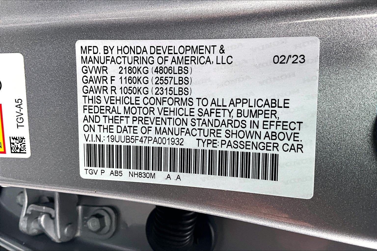 2023 Acura TLX w/Technology Package