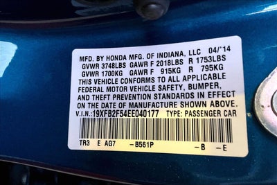 2014 Honda Civic Sedan LX