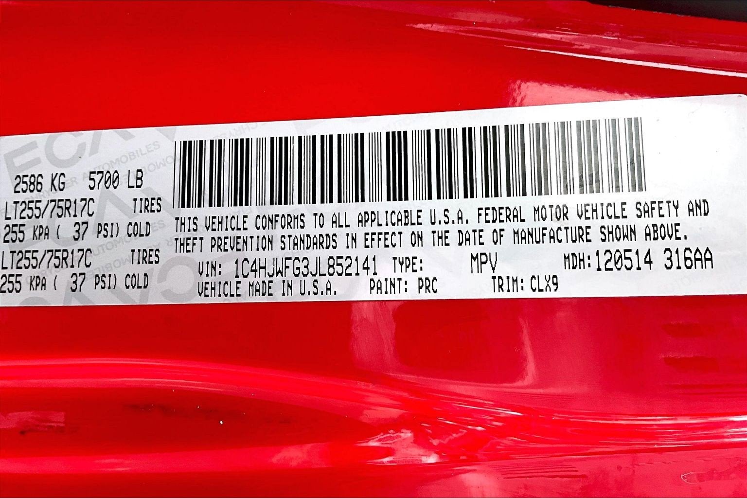 2018 Jeep Wrangler JK Unlimited Rubicon Recon