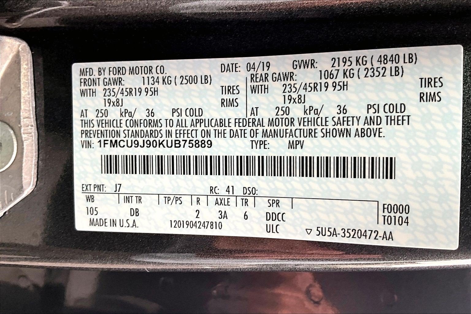 2019 Ford Escape Titanium