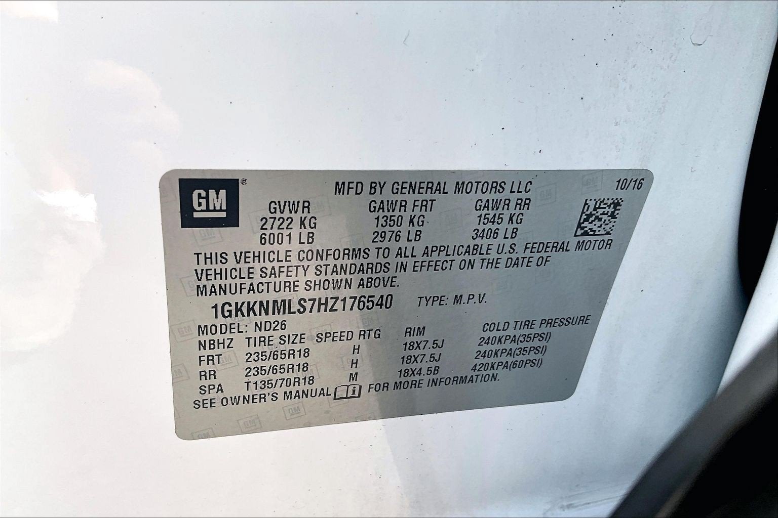 2017 GMC Acadia SLT