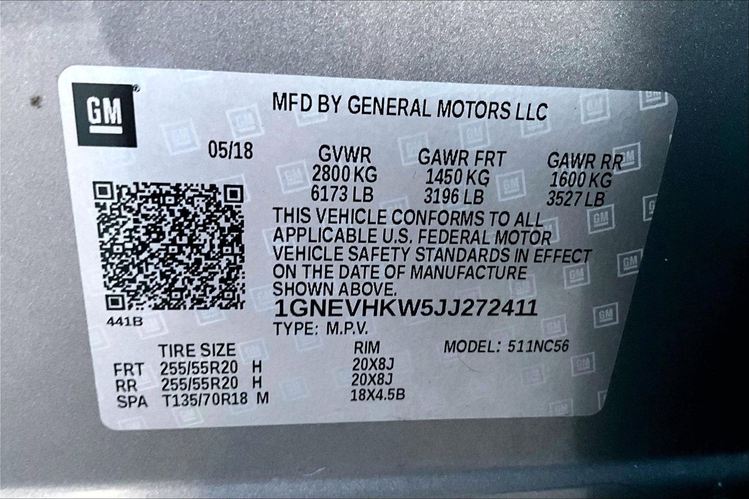 2018 Chevrolet Traverse LT Leather