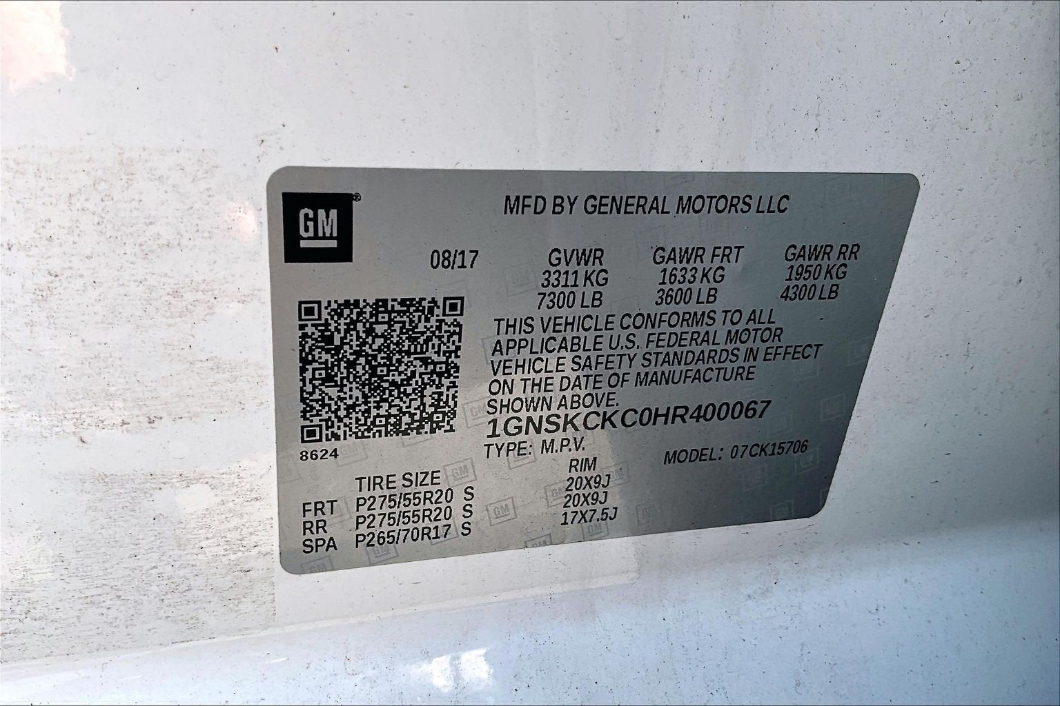 2017 Chevrolet Tahoe Premier
