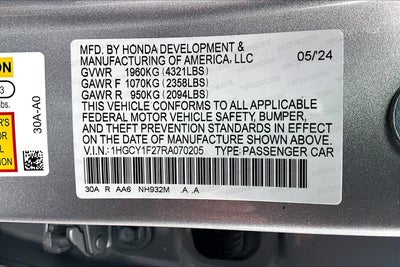 2024 Honda Accord Sedan LX