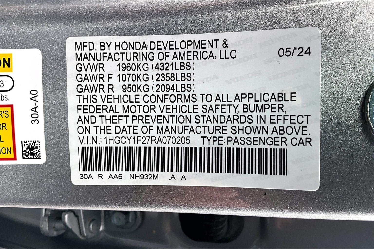 2024 Honda Accord Sedan LX