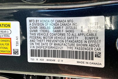 2024 Honda Civic Sedan Sport