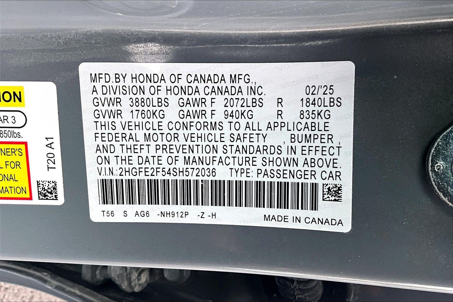 2025 Honda Civic Sedan Sport