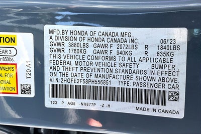 2023 Honda Civic Sedan Sport
