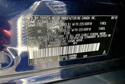 2019 Toyota RAV4 Hybrid XSE