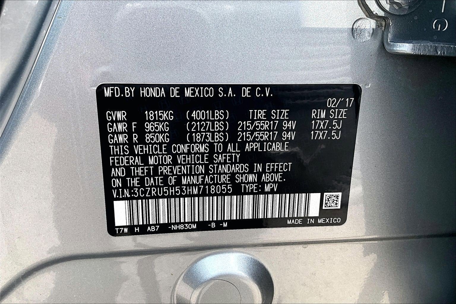 2017 Honda HR-V EX