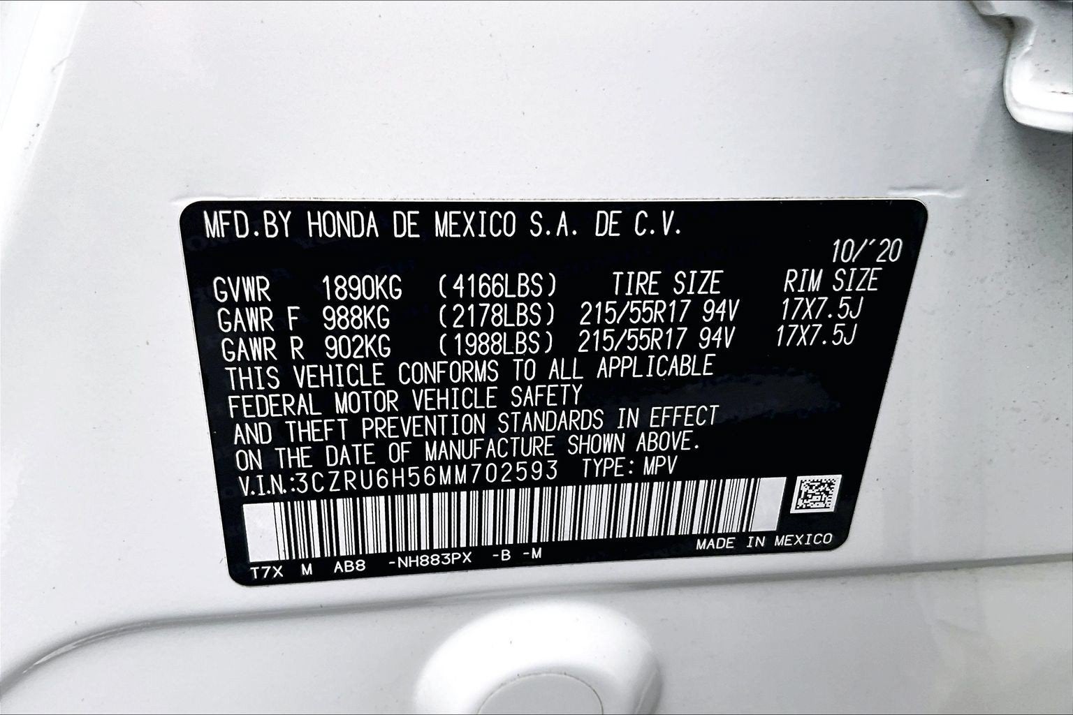 2021 Honda HR-V EX