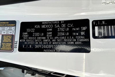 2023 Kia Forte LXS