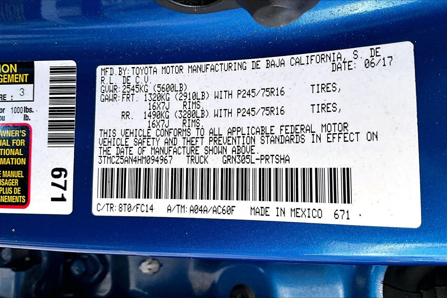 2017 Toyota Tacoma SR5