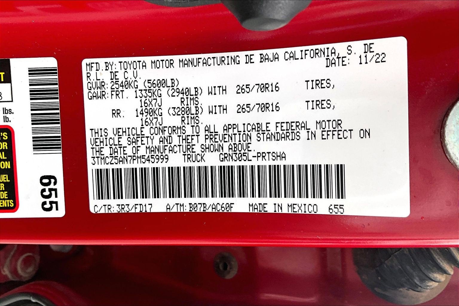 2023 Toyota Tacoma 4WD TRD Off Road