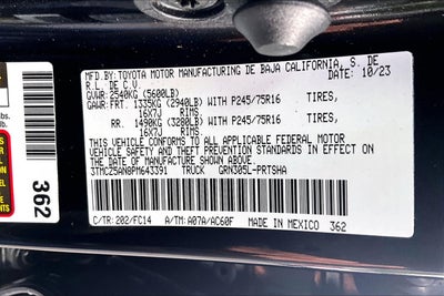 2023 Toyota Tacoma 4WD SR5