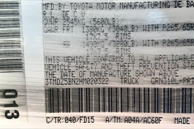 2017 Toyota Tacoma TRD Sport