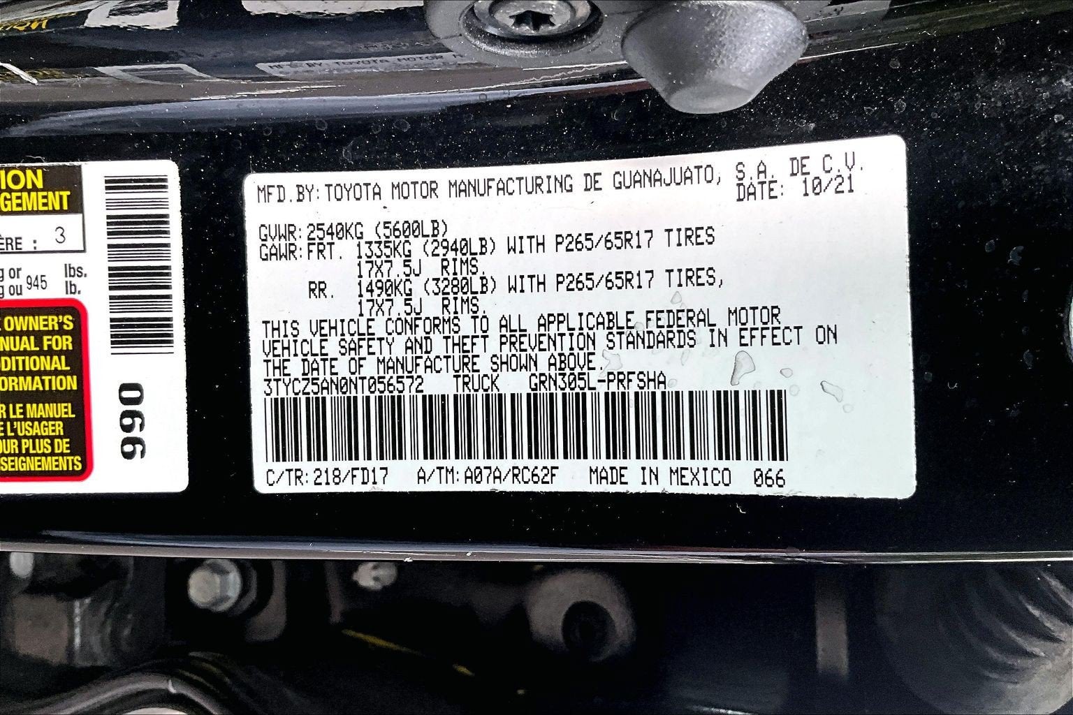 2022 Toyota Tacoma 4WD TRD Sport