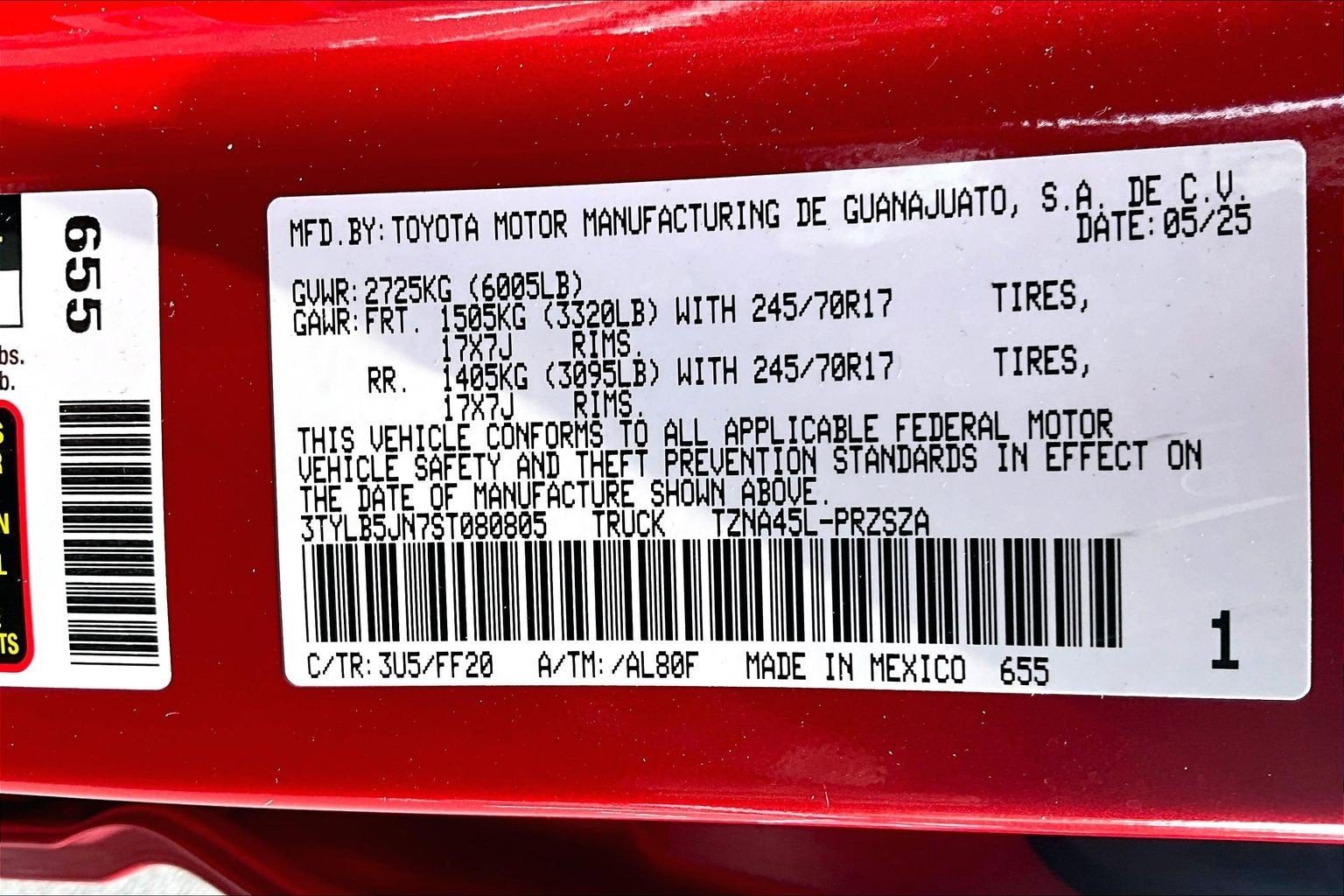2025 Toyota Tacoma 4WD SR5