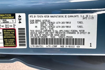 2026 Toyota Tacoma 4WD TRD Off Road Hybrid