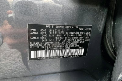 2020 Subaru Ascent Limited