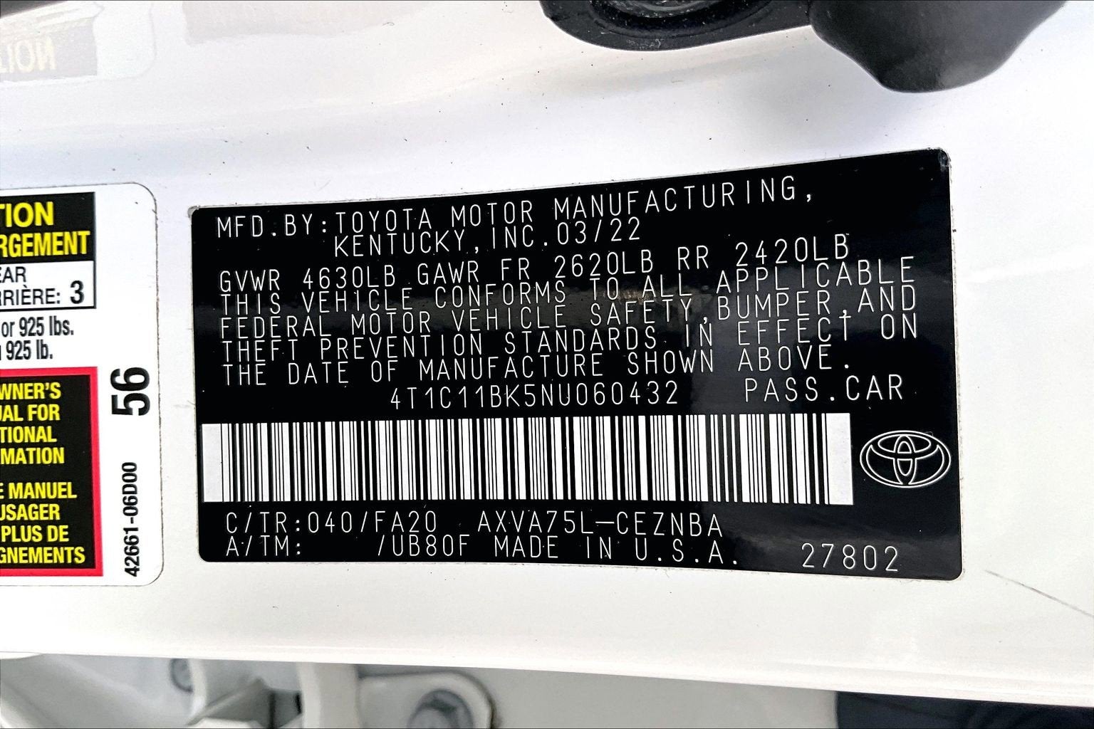 2022 Toyota Camry LE