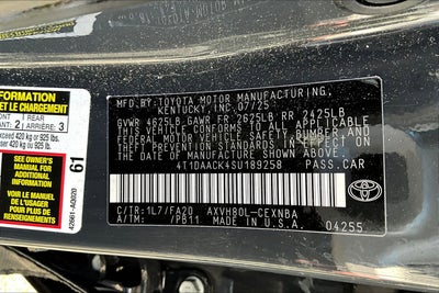 2025 Toyota Camry LE