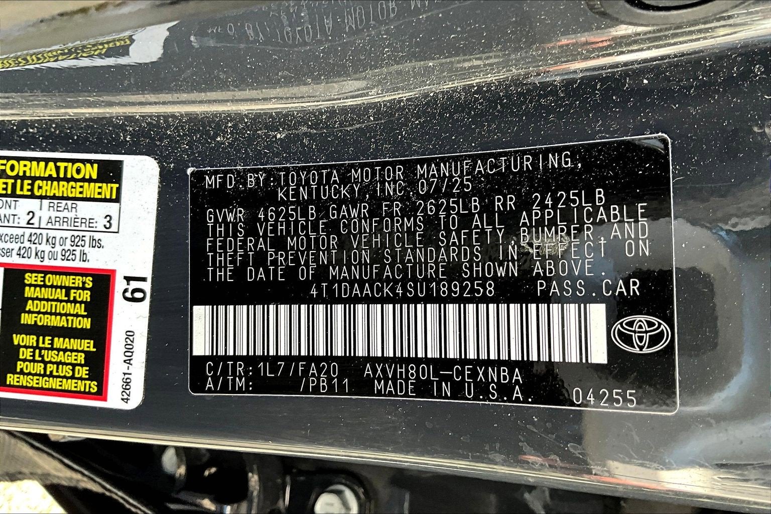 2025 Toyota Camry LE