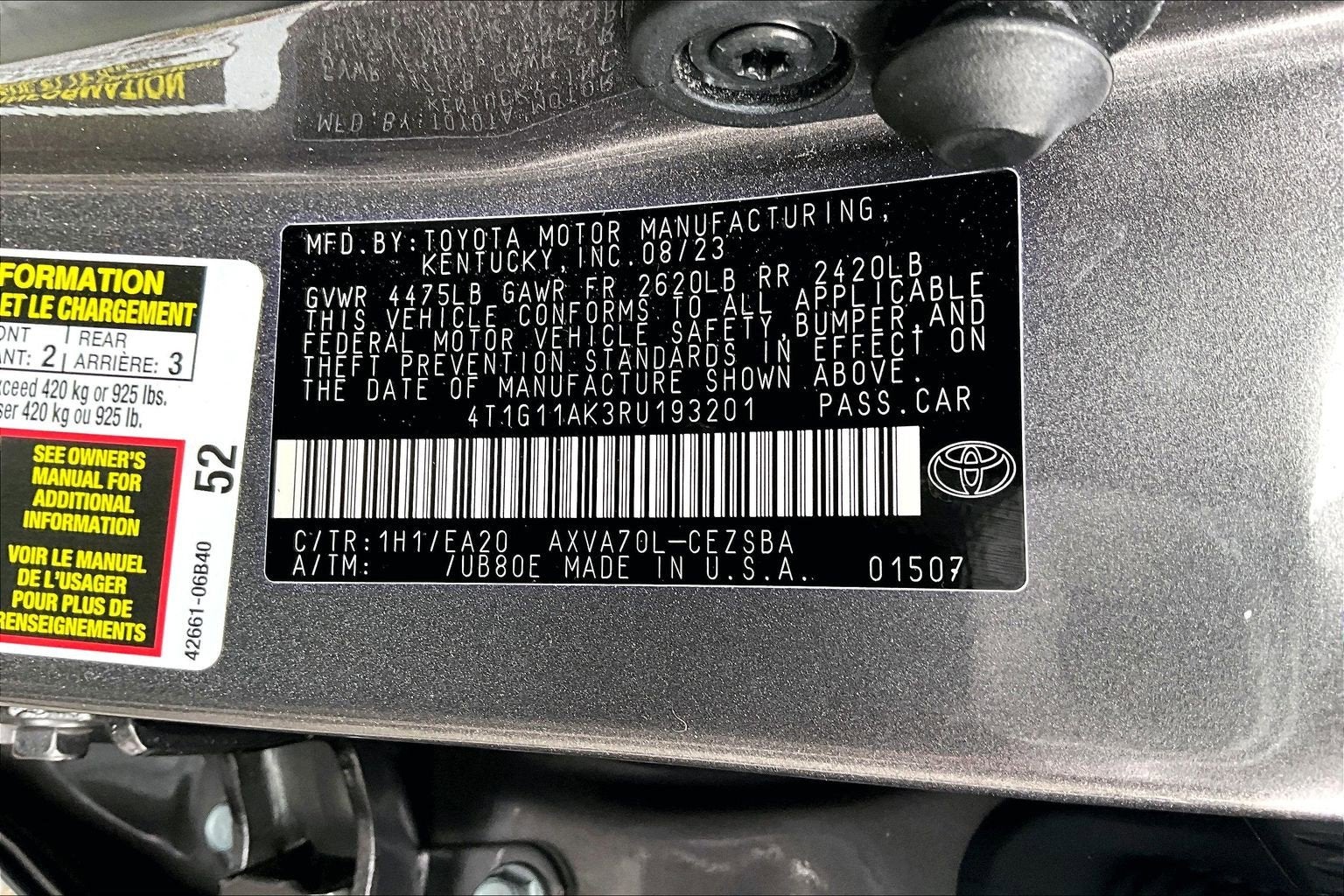 2024 Toyota Camry SE