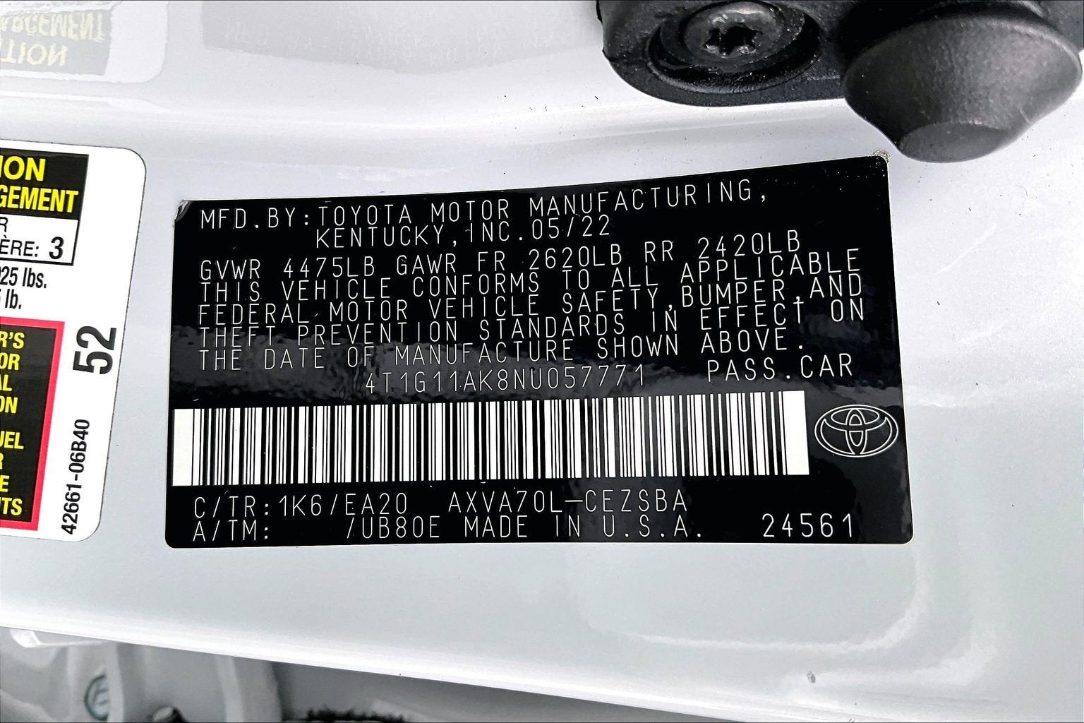 2022 Toyota Camry SE