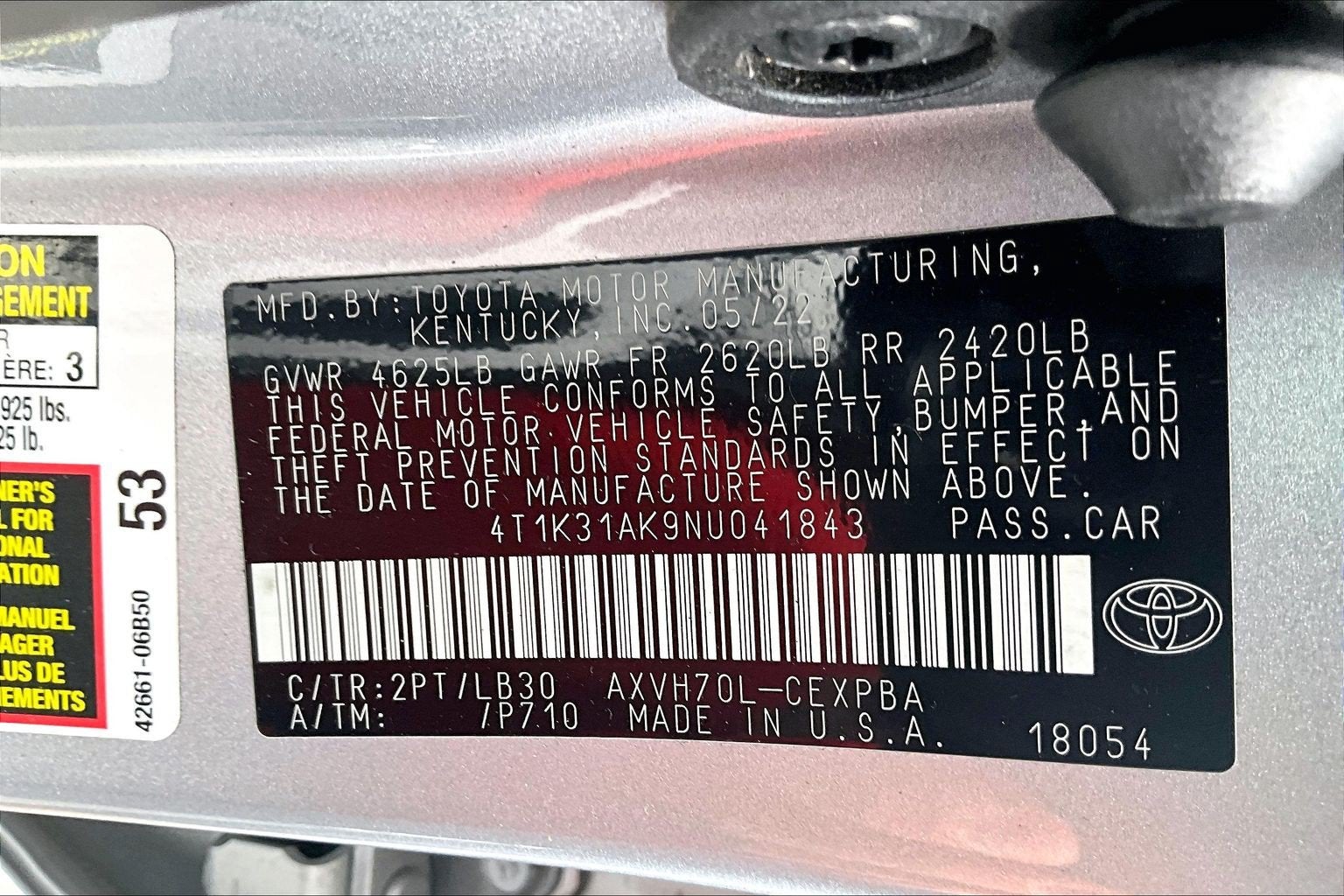2022 Toyota Camry Hybrid XSE