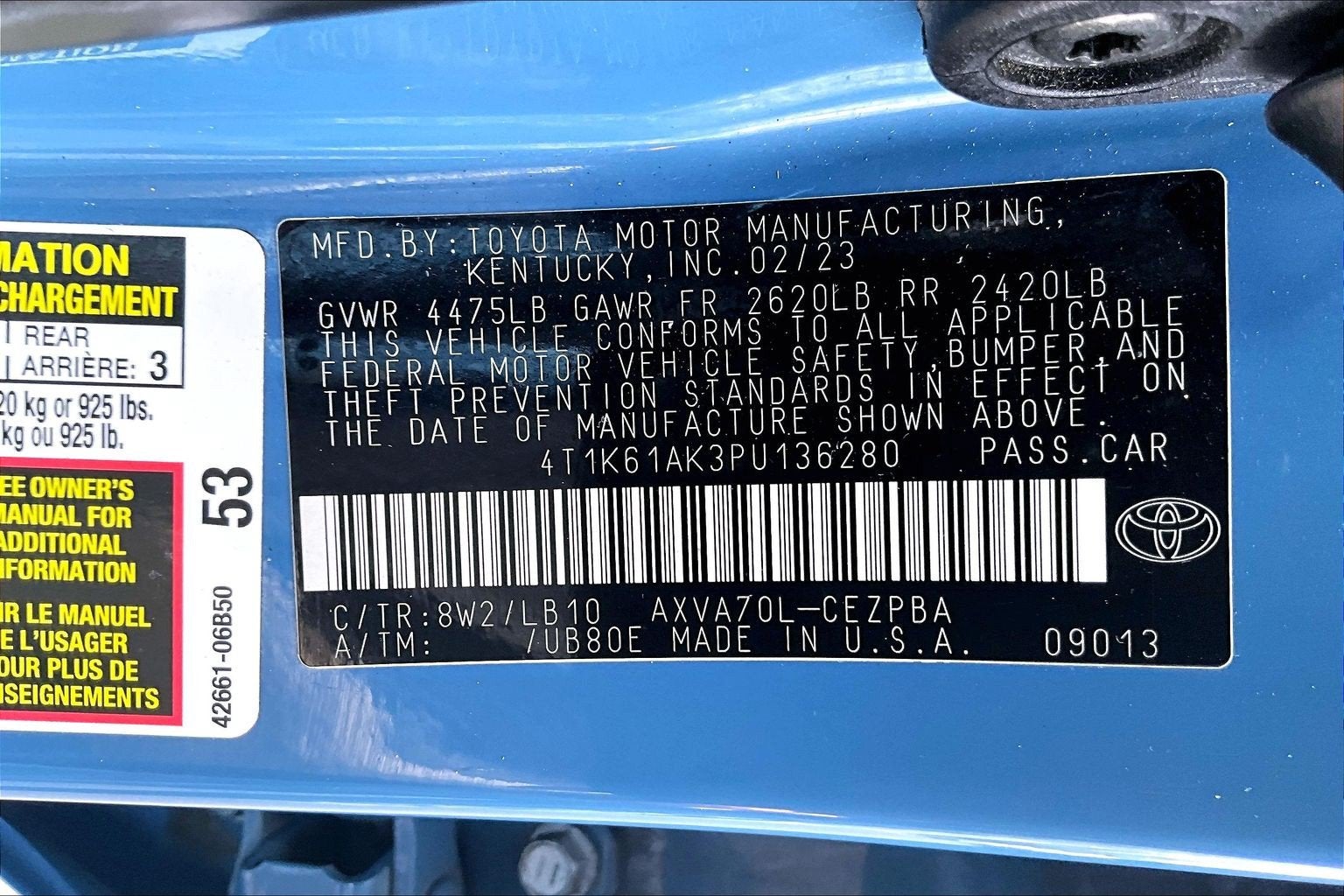 2023 Toyota Camry XSE