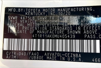 2021 Toyota Camry LE
