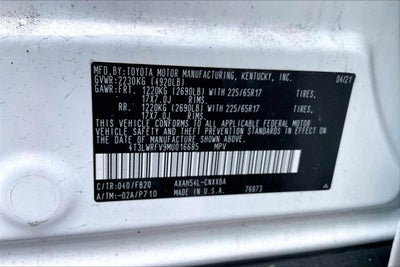 2021 Toyota RAV4 Hybrid LE