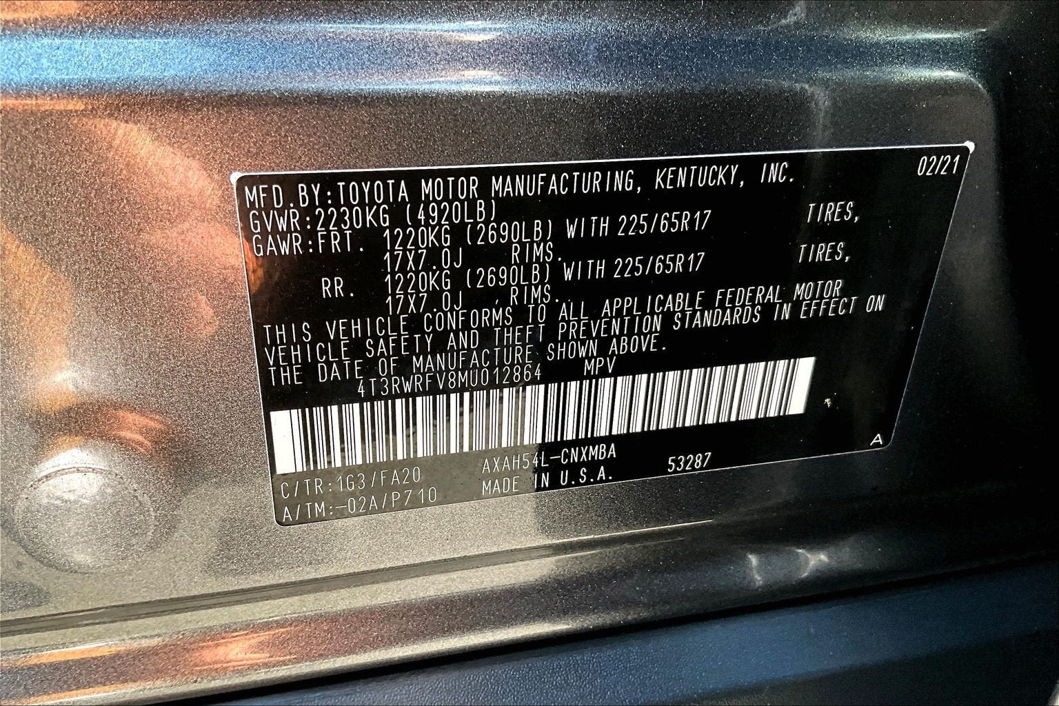 2021 Toyota RAV4 Hybrid XLE